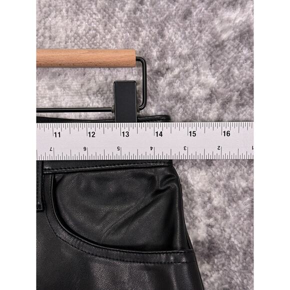 New Abercrombie & Fitch Pants 28 / 6 Womens 90s Relaxed Vegan Leather Curve Love - Picture 3 of 8